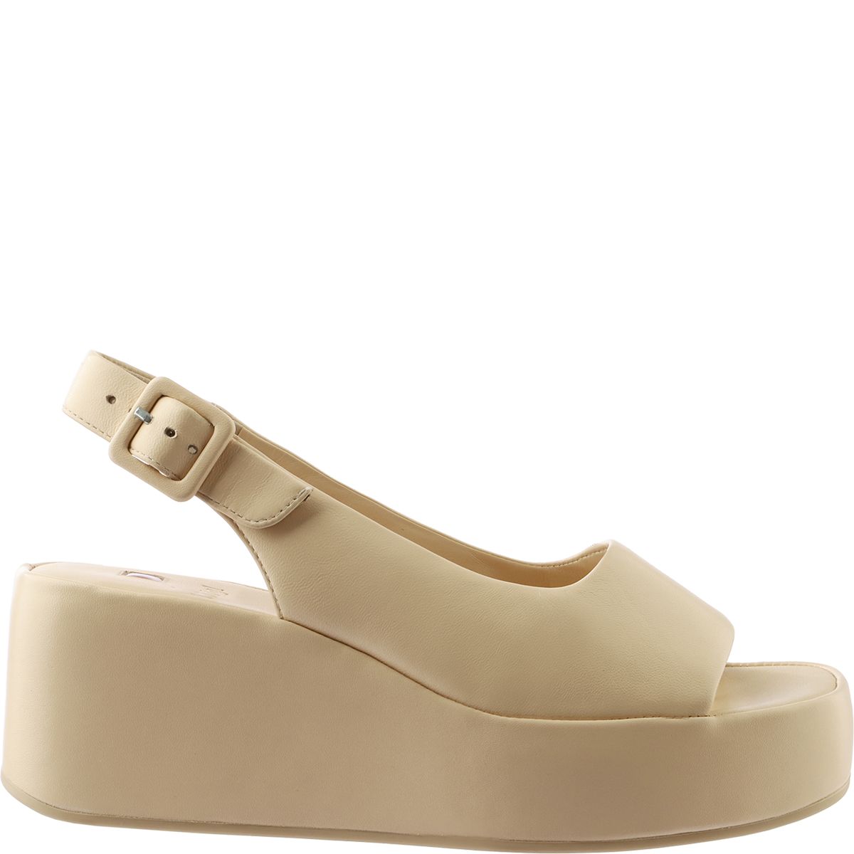 Högl Sustainable Butterflight wedge heel sandals crafted using the elaborate Sacchetto technique Beige