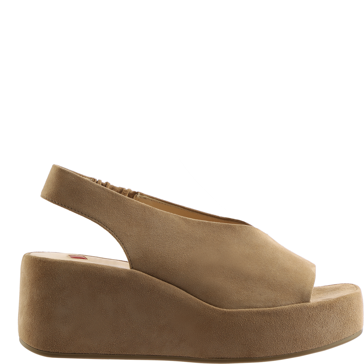 Högl Heeled Högl "Butterflight" suede sandals with wedge heels in the same colour Beige