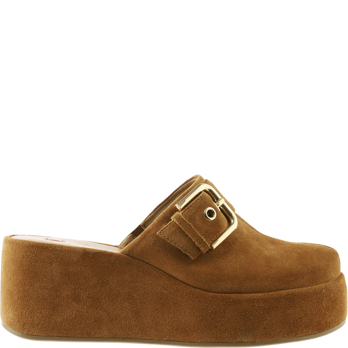 Högl Boho Pantolette mit Plateau im Clogs-Style Braun