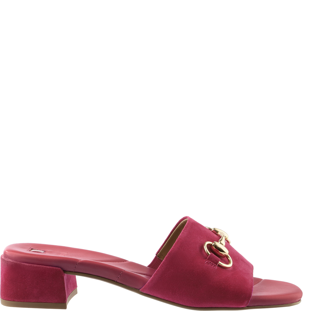 Högl Högl "Butterflight" mules with gold-coloured horsebits Pink