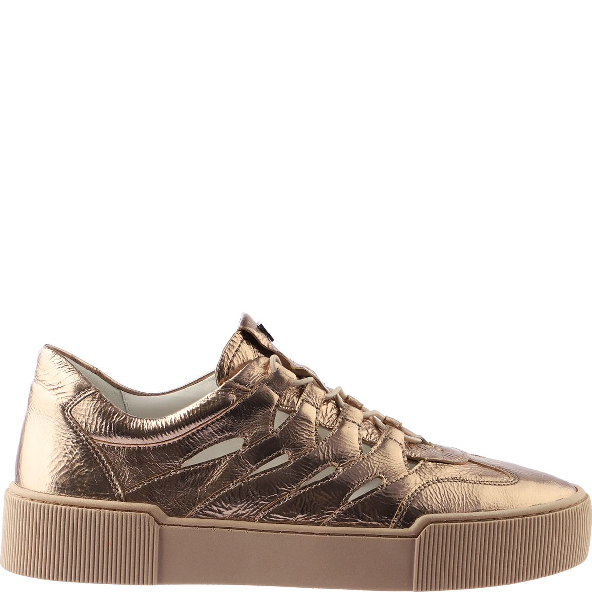 Högl Metallic sneakers with cut-outs and super comfortable memory foam insoles Metallic