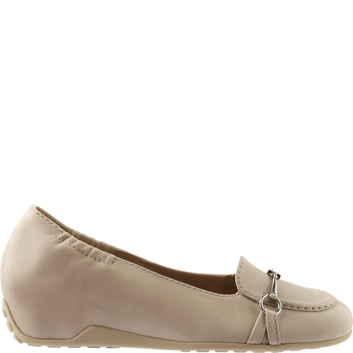 Högl Sustainable full Sacchetto pumps with leather-covered wedge heels Beige