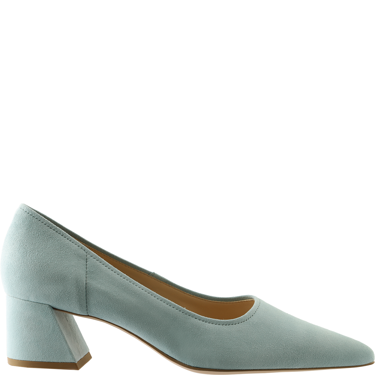 Högl Suede pumps with angled block heels Blue
