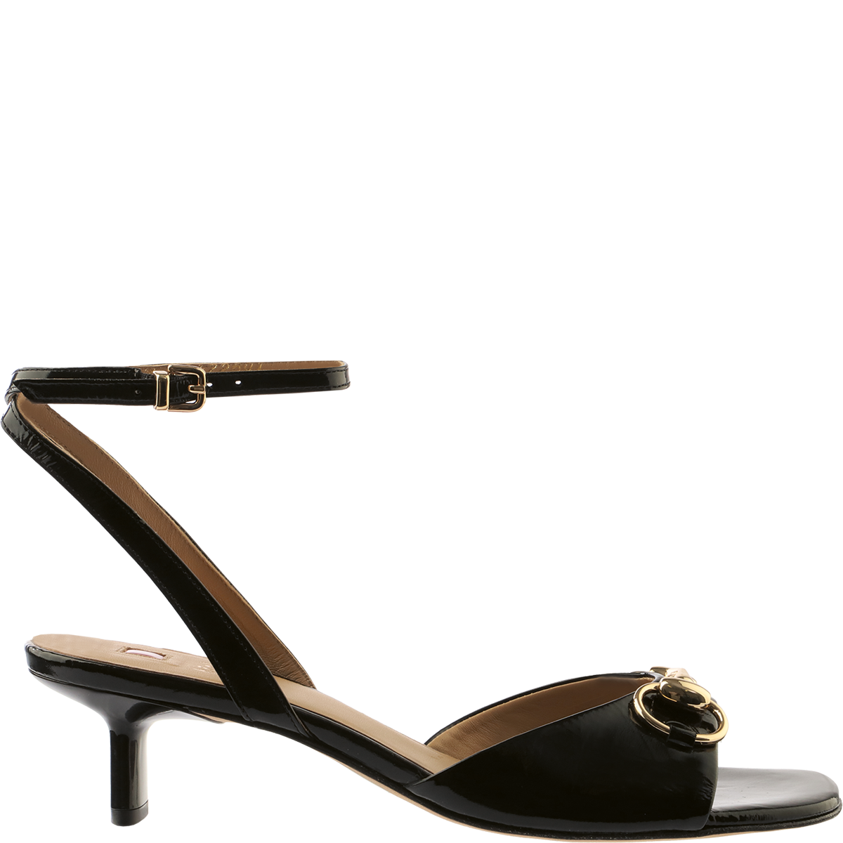 Högl Feminine Sandalette mit Riemchen und Horsebit Schwarz