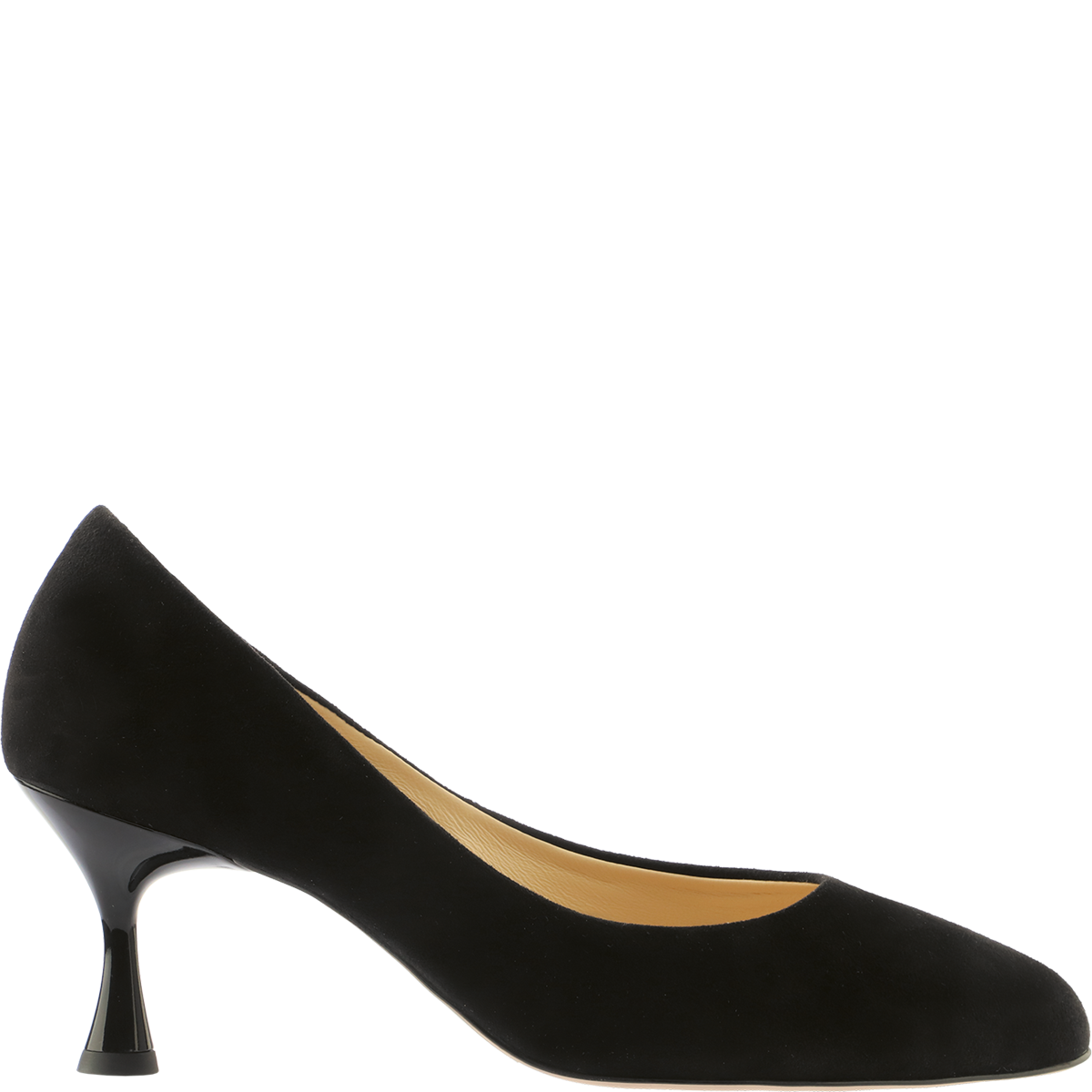Högl Monochrome high-quality suede pumps Black