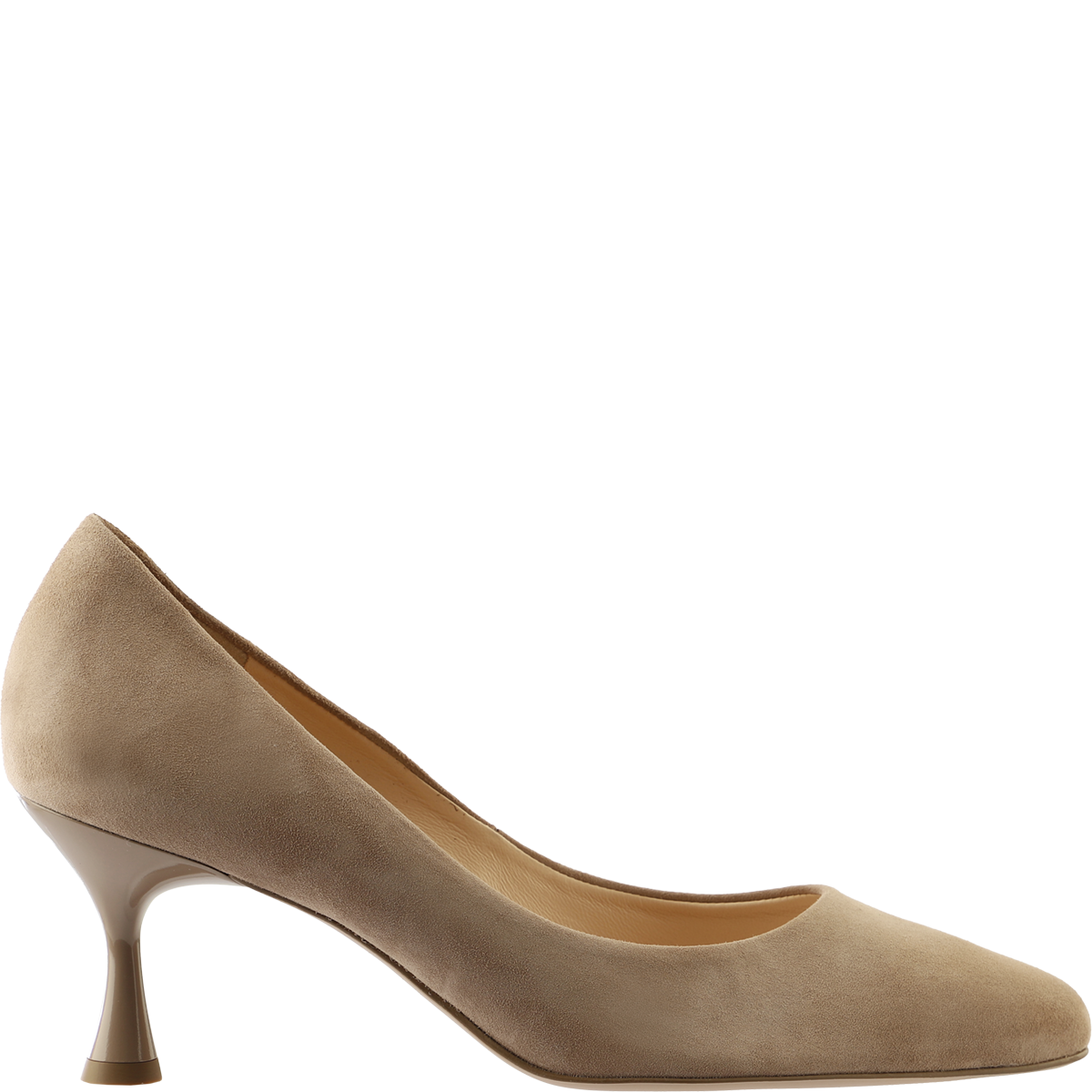 Högl Monochrome Pumps aus hochwertigem Veloursleder Beige