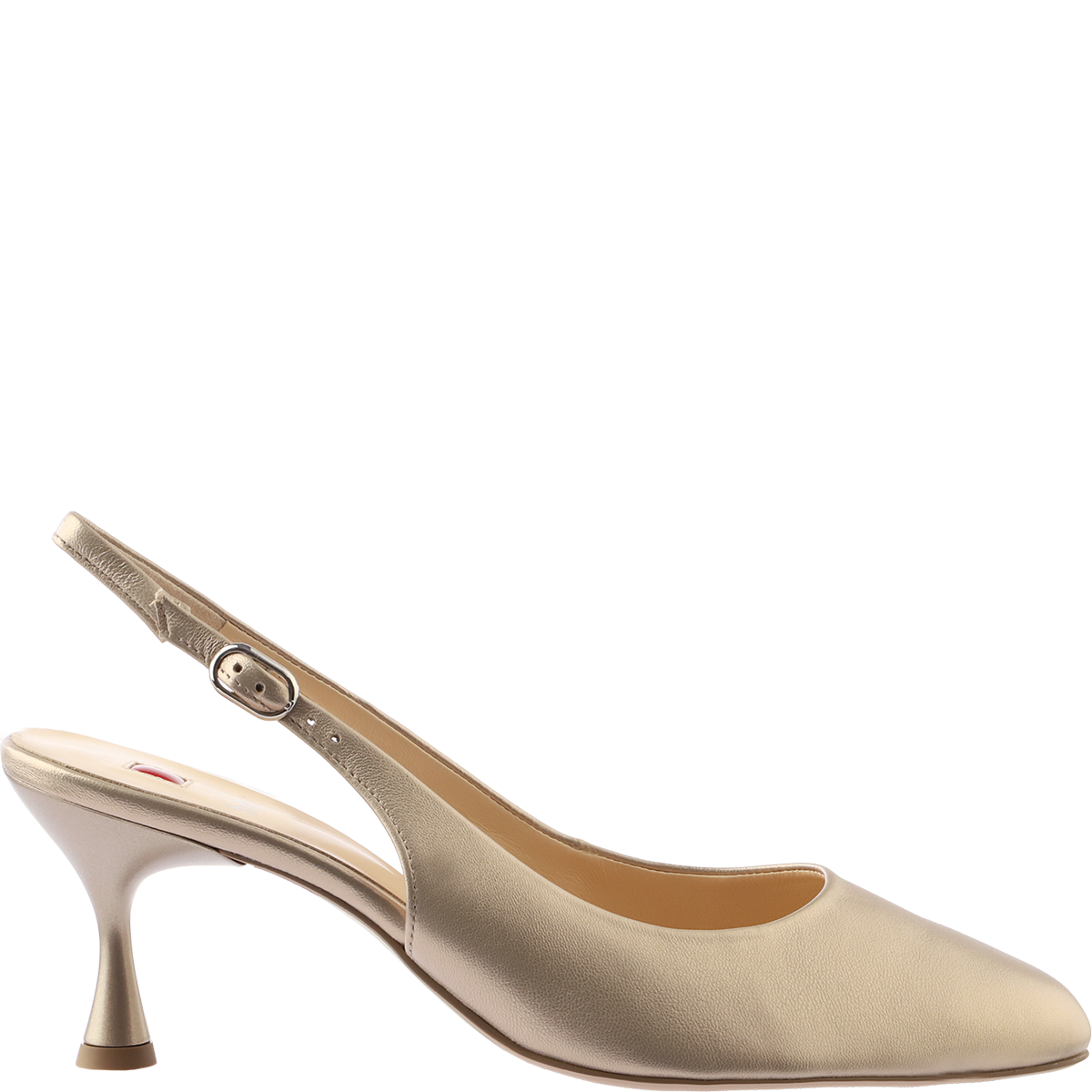 Högl Metallic-look pointed toe slingback pumps Metallic
