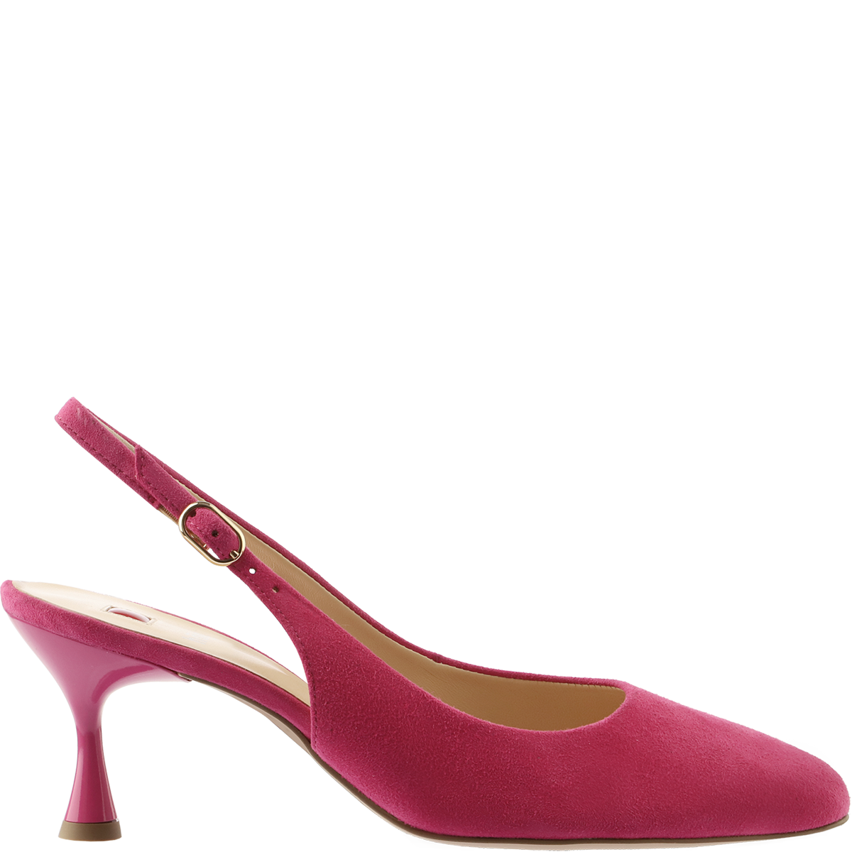 Högl Feminine sustainable suede slingback pumps Pink