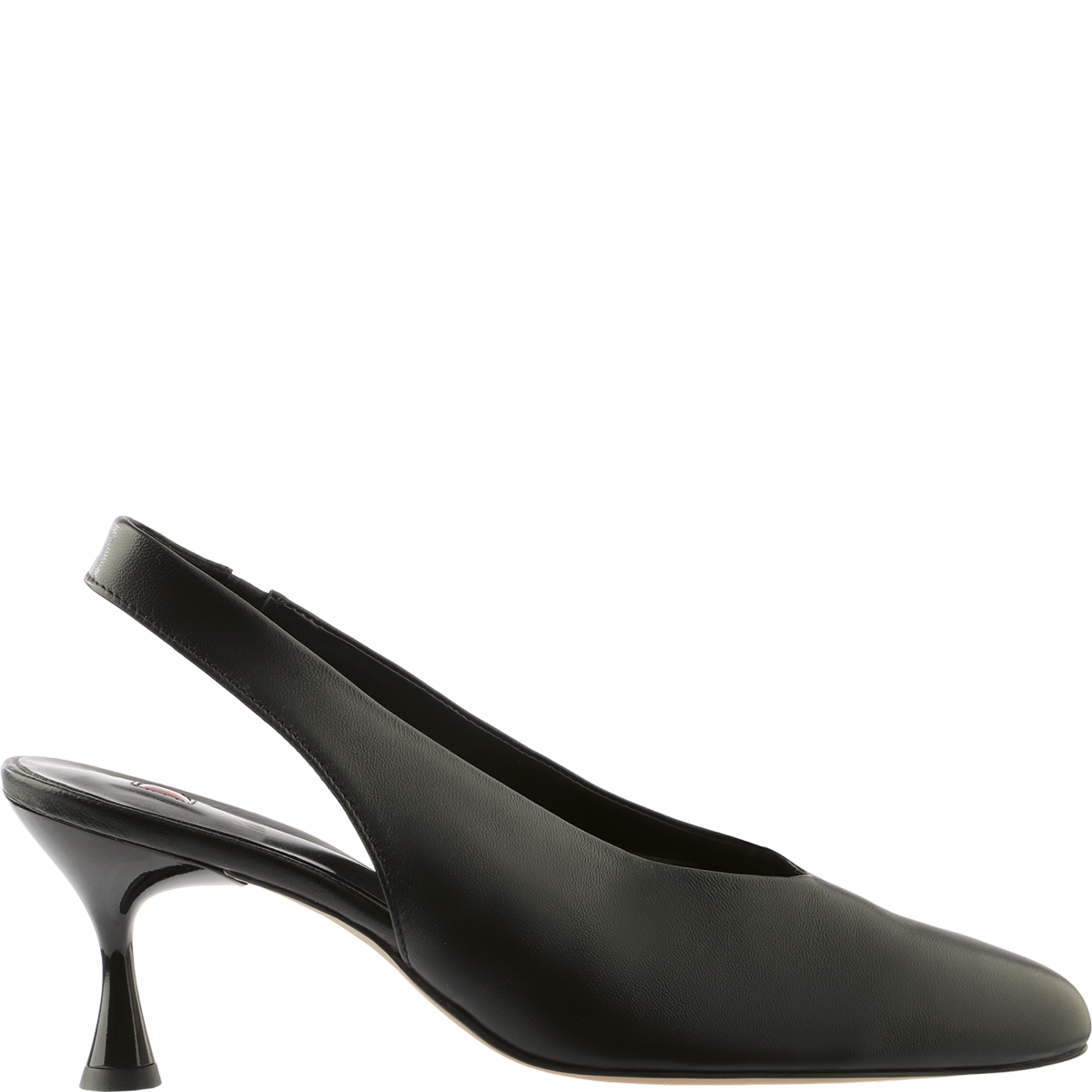 Högl Elegant pointed toe slingback pumps with curvy heels Black