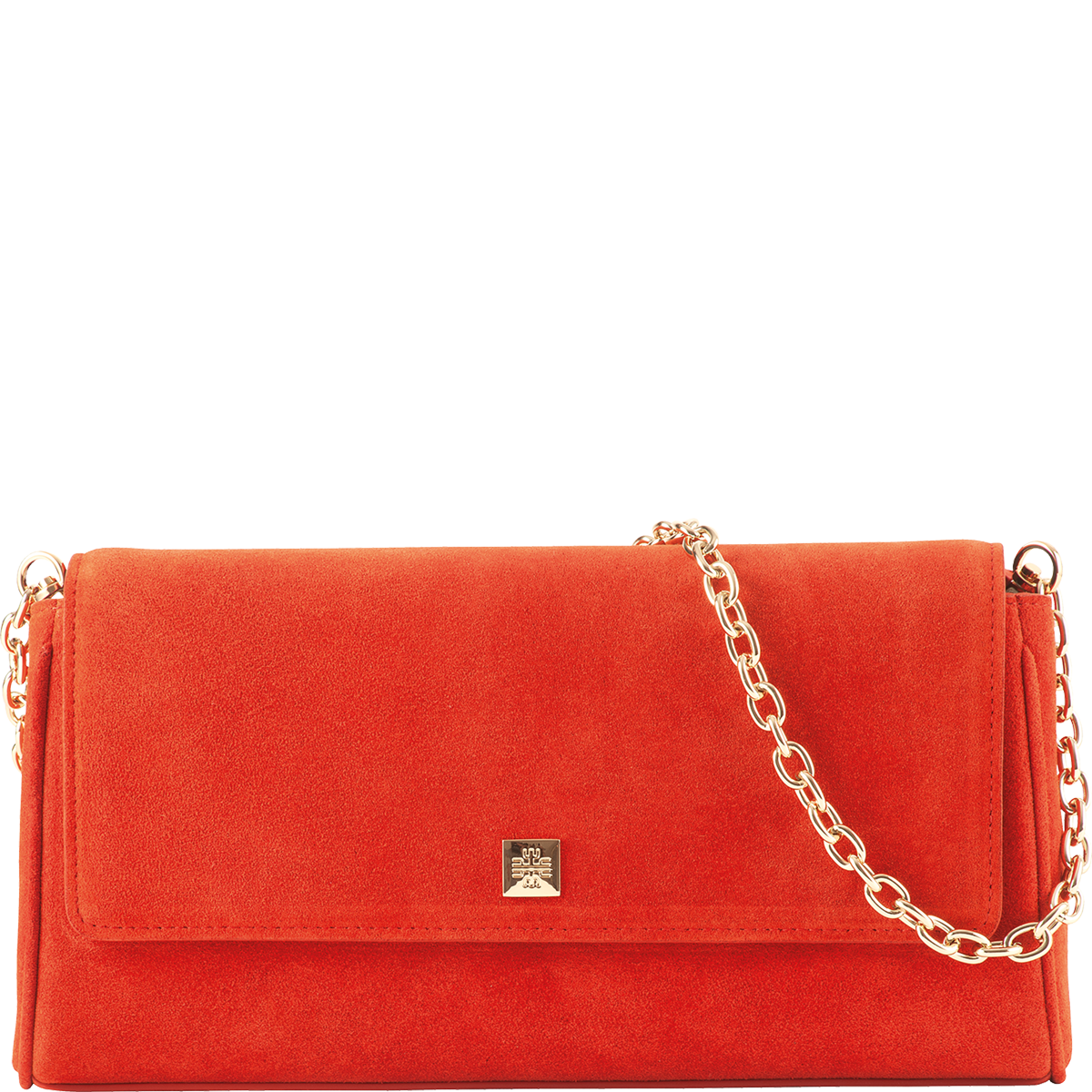 Högl Purist soft suede clutch Red