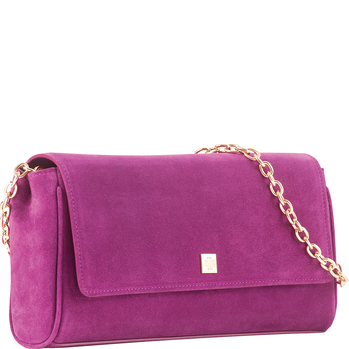 Högl Purist soft suede clutch Violet