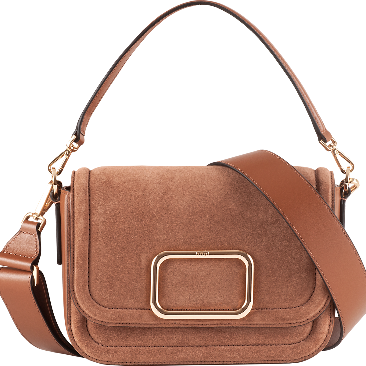 Högl Handtasche mit Frame aus nachhaltiger Produktion Braun