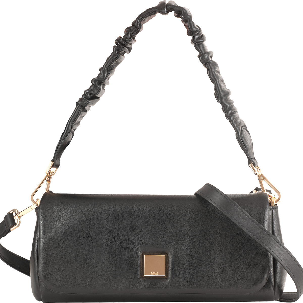 Högl Mini-Bag mit gerafftem Riemen – Vienna Edition Schwarz