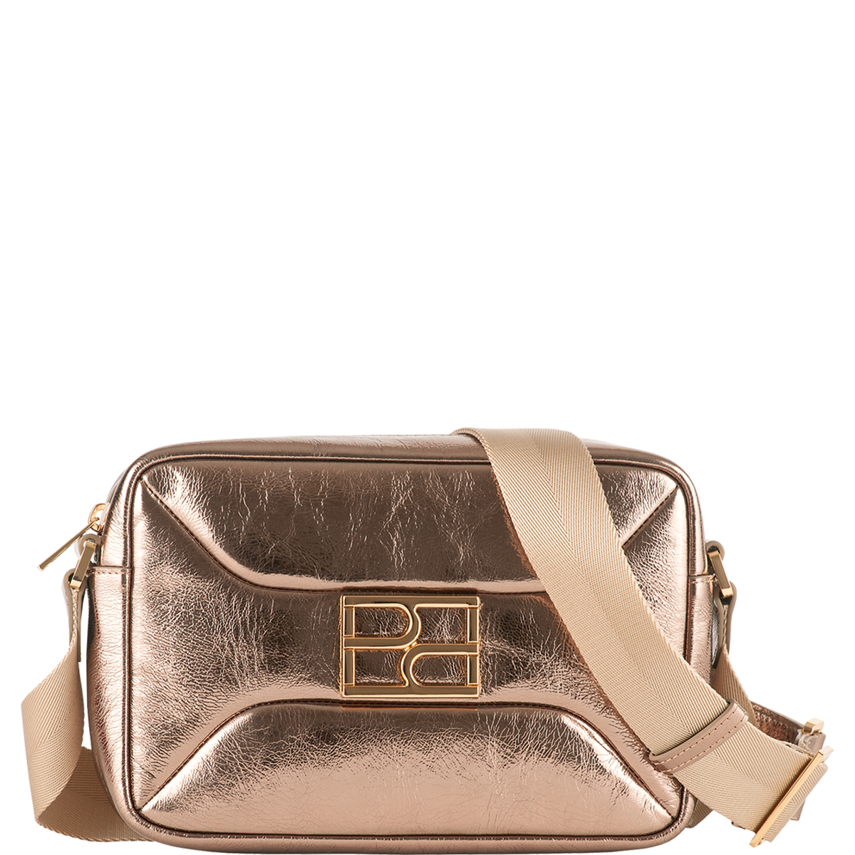 Högl Minimalist cross-body bag with metallic finish Metallic