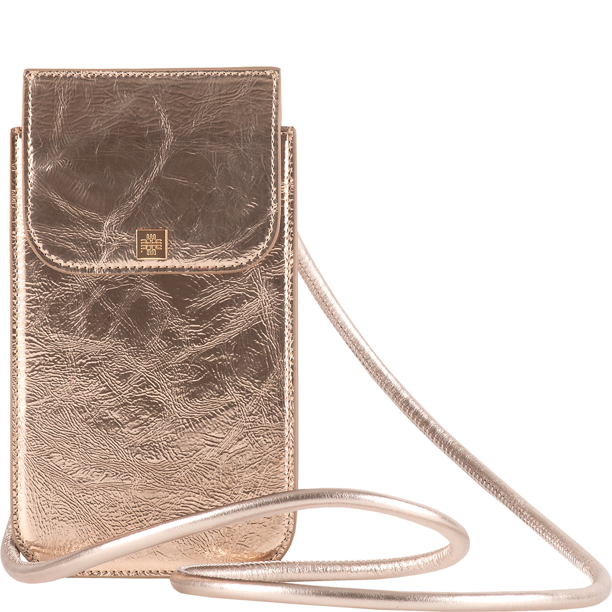 Högl Crossbody Mini-Bag aus Leder in Metallic-Optik Metallic