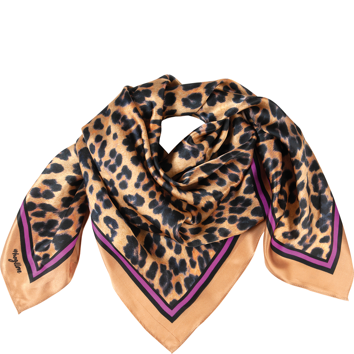 Högl Extravagant leopard-look silk scarf Multicolour