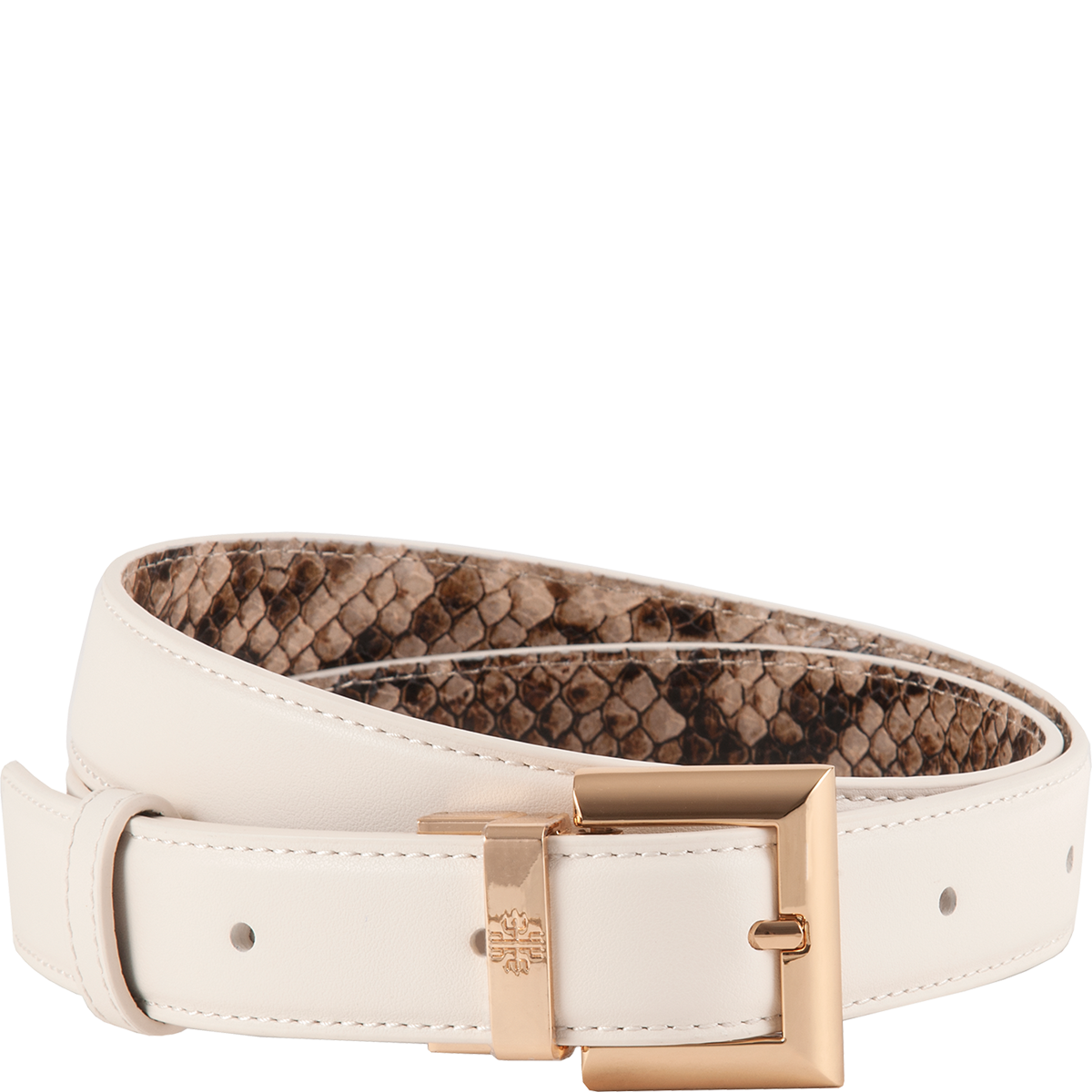 Högl Reversible belt with a striking snake look Multicolour