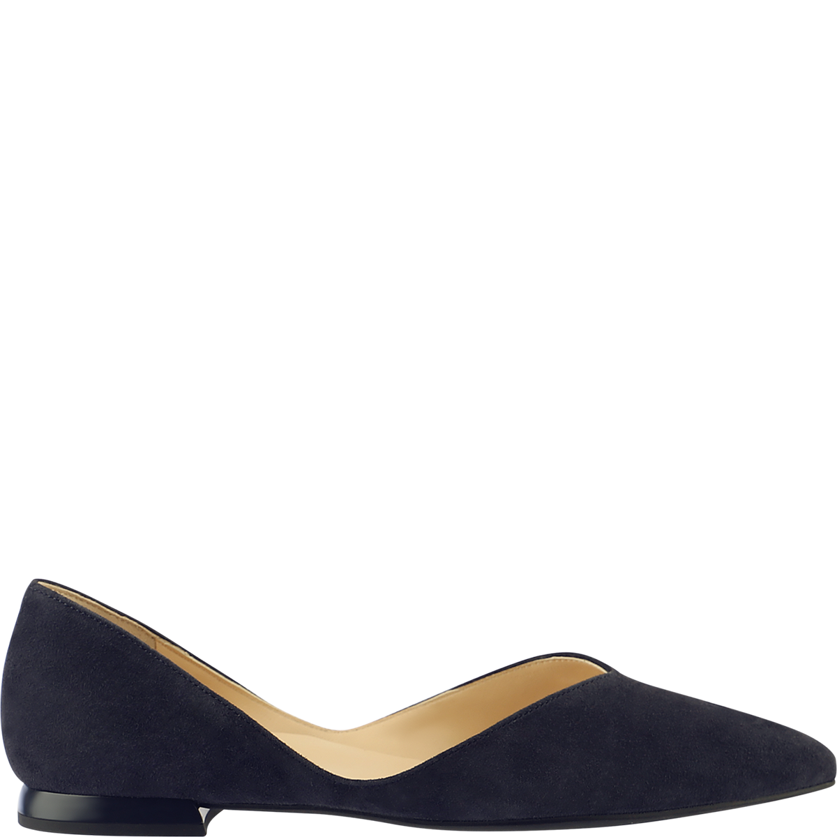 Högl Hochwertiger Ballerina aus Veloursleder in minimalistischem Design Blau