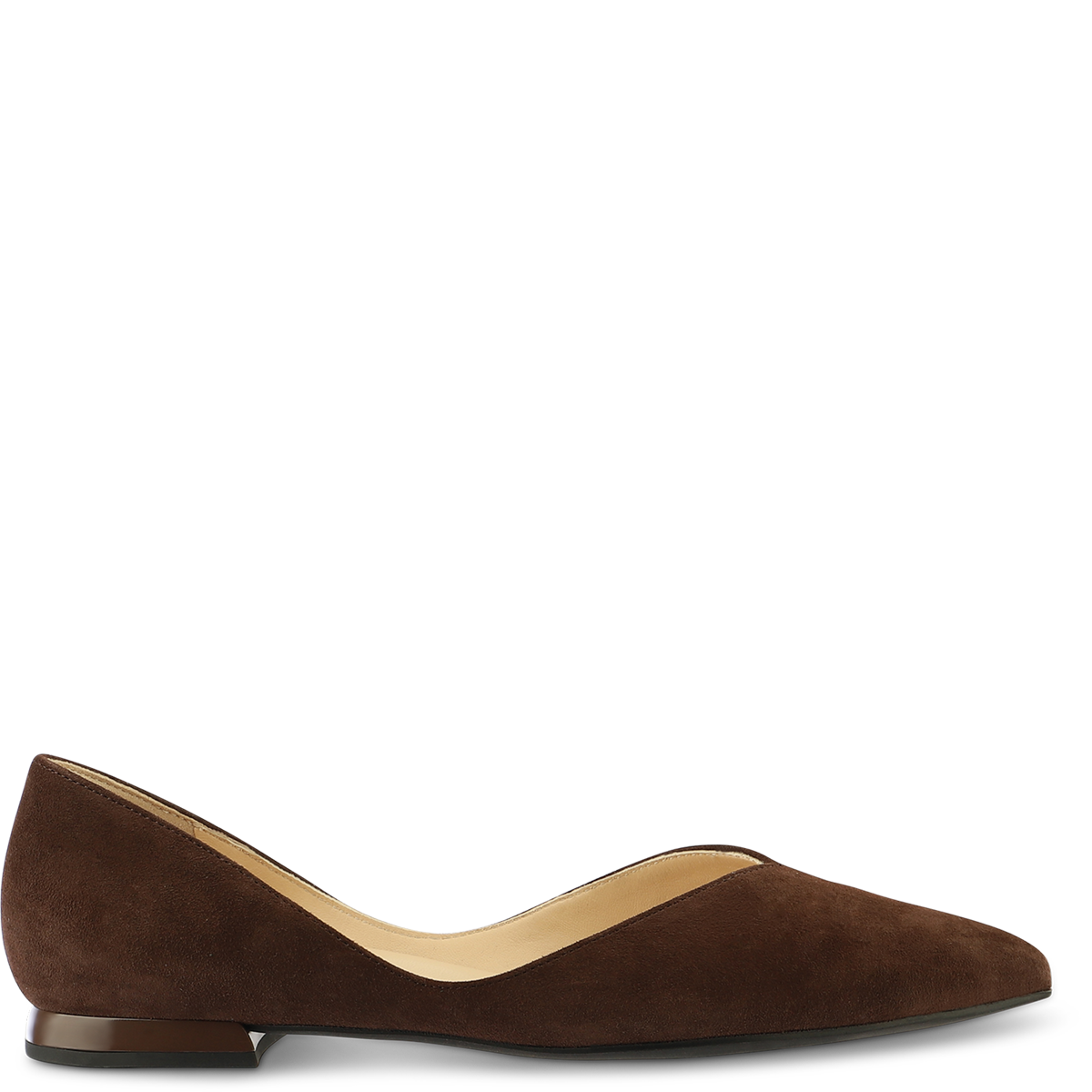 Högl High-quality suede ballerinas with a minimalist design Brown