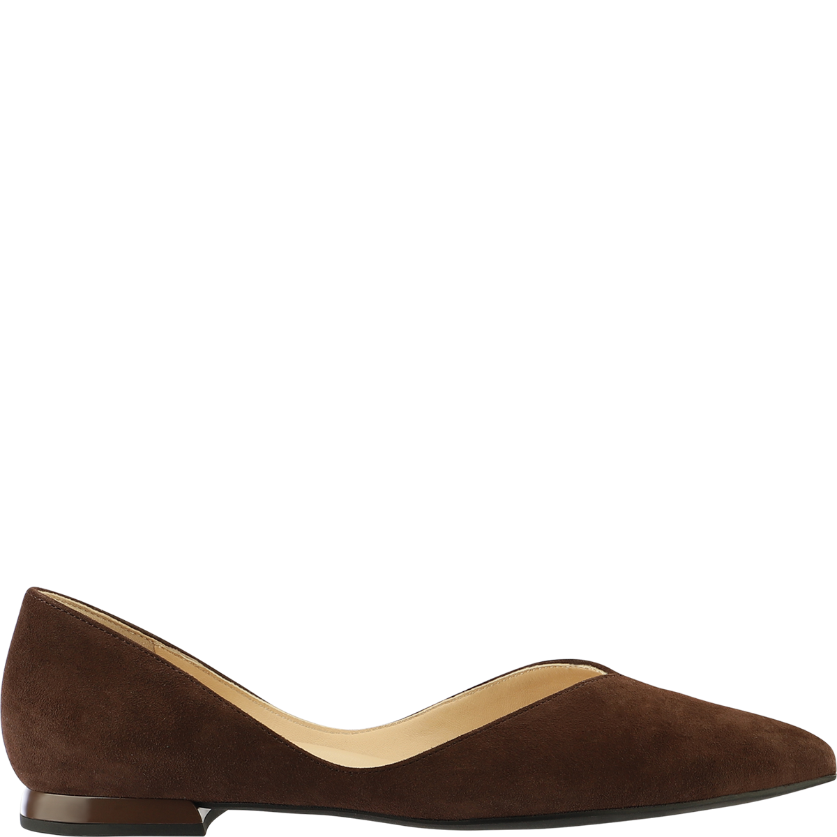 Högl High-quality suede ballerinas with a minimalist design Brown
