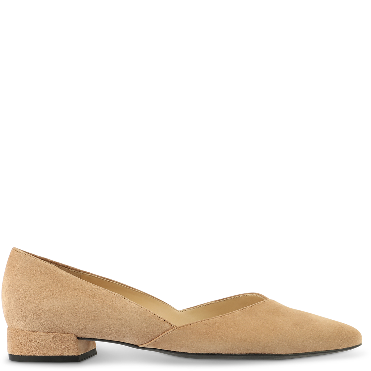 Högl Elegant ballerinas with asymmetric cut Brown
