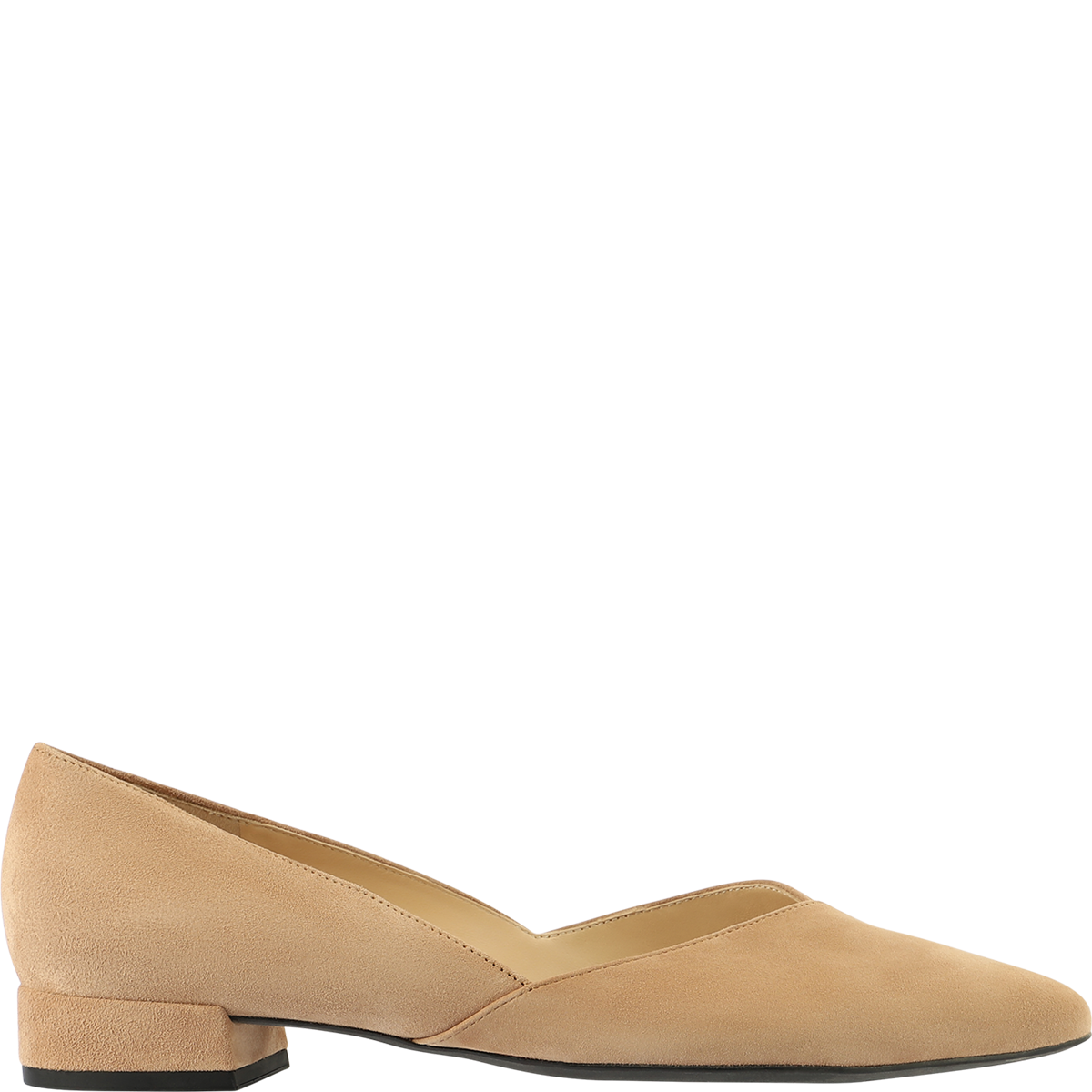 Högl Elegant ballerinas with asymmetric cut Brown