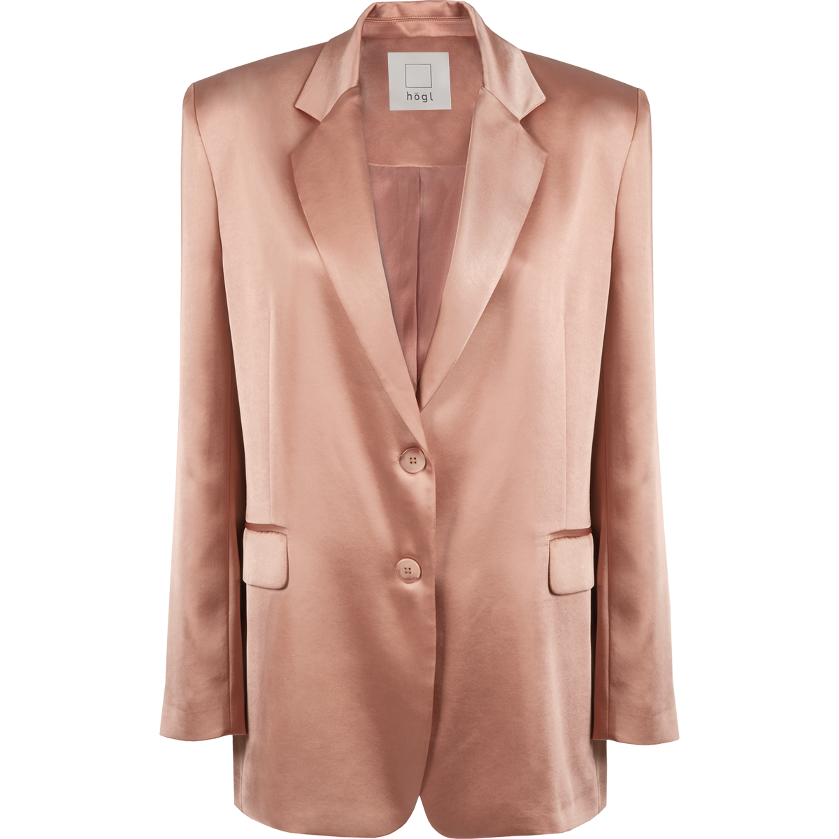 Högl Sophisticated blazer with a contemporary oversized cut Brown