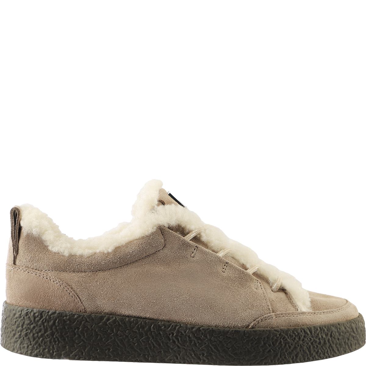 Högl Lined women's sneakers with crepe rubber soles Beige