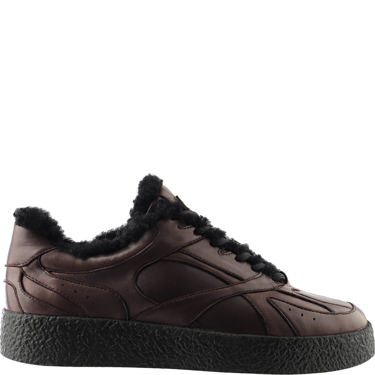 Högl Cosy sneakers with sophisticated decorative stitching and a real lambskin lining Brown