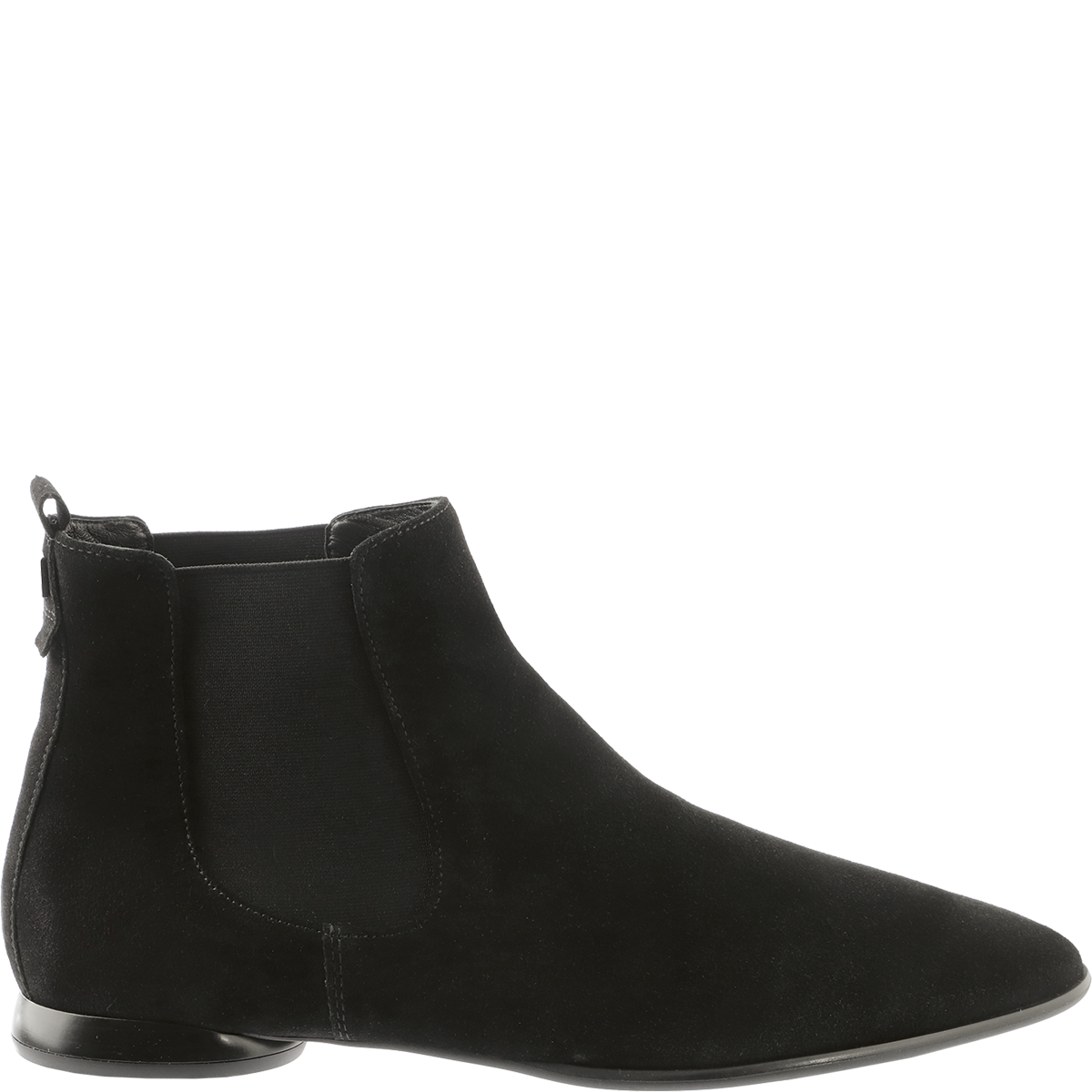 Högl Stiefelette mit femininer Spitze und rundem Blockabsatz Schwarz