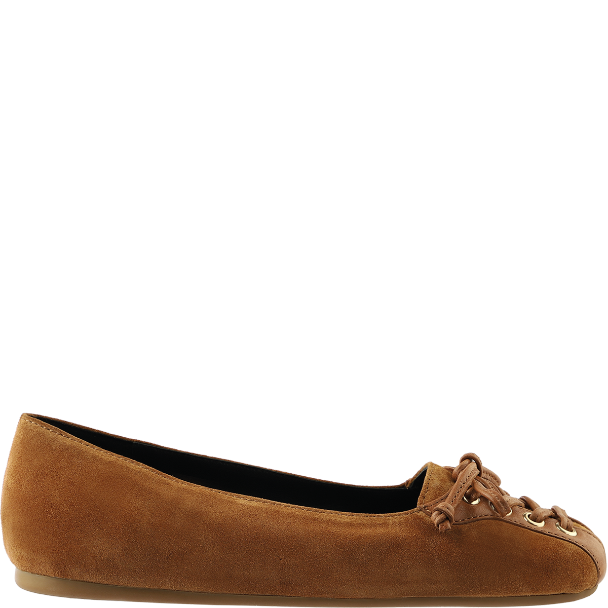 Högl Sacchetto-Ballerina mit Memory Foam Sohle aus nachhaltigem Veloursleder Braun