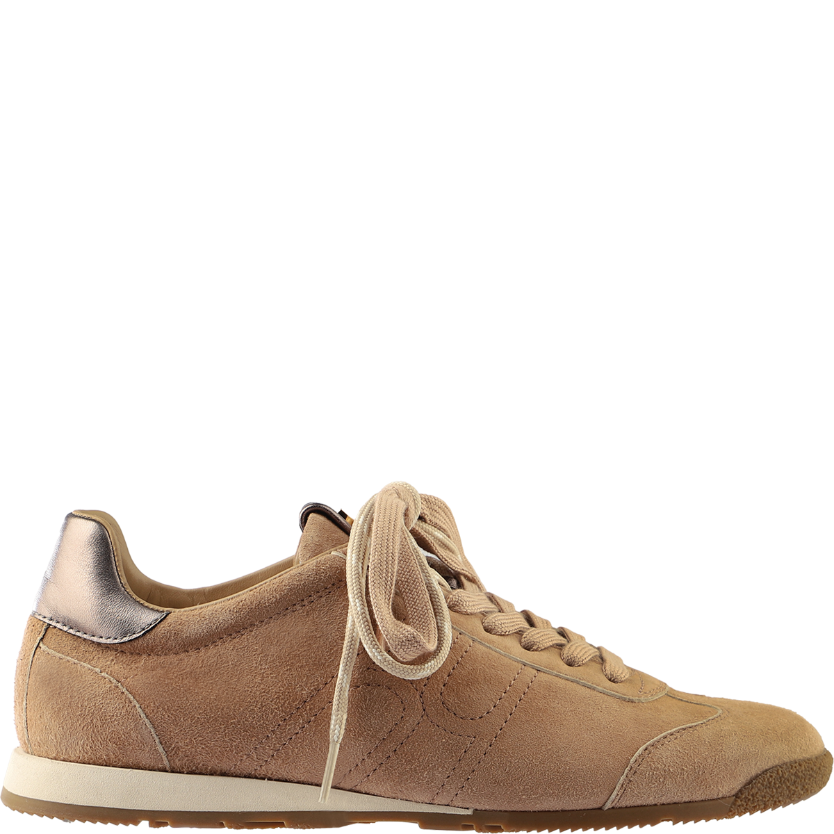Högl Suede retro sneakers with metallic appliqué details and memory foam Multicolour