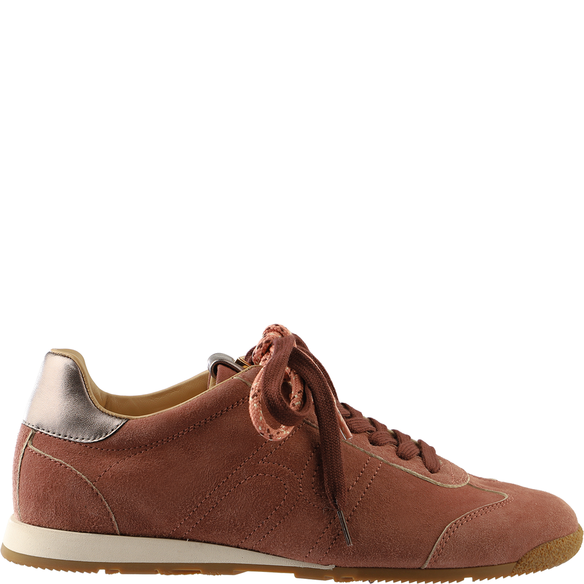 Högl Suede retro sneakers with metallic appliqué details and memory foam Multicolour