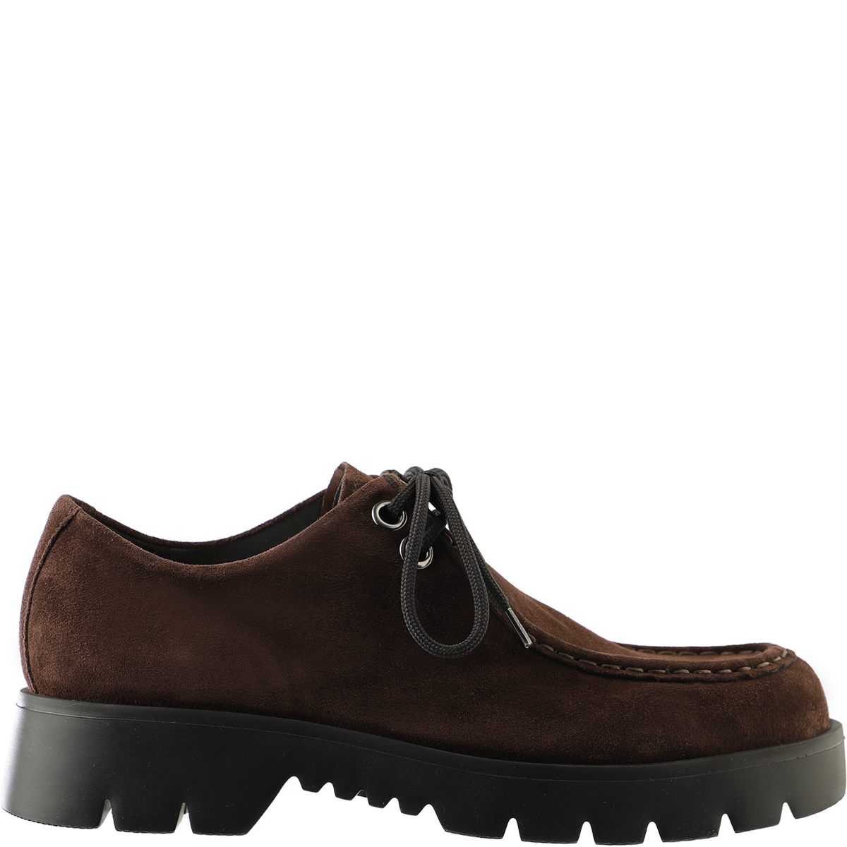 Högl Loafer in velvety suede with a striking sole Brown