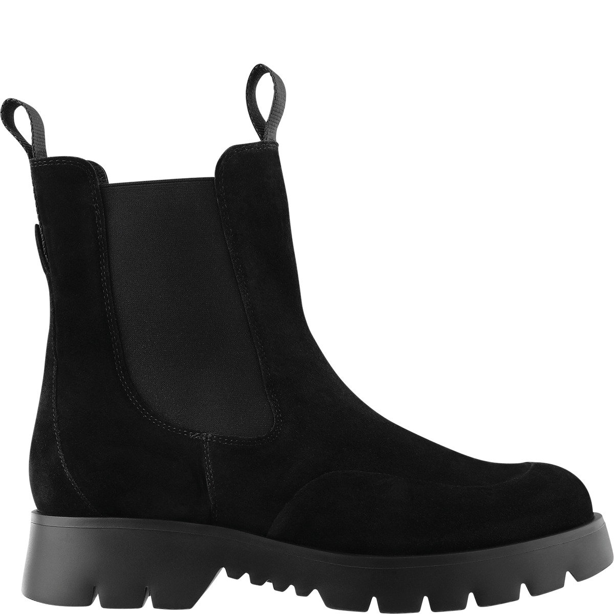 Högl Chelsea-style suede ankle boots with emphasised soles Black