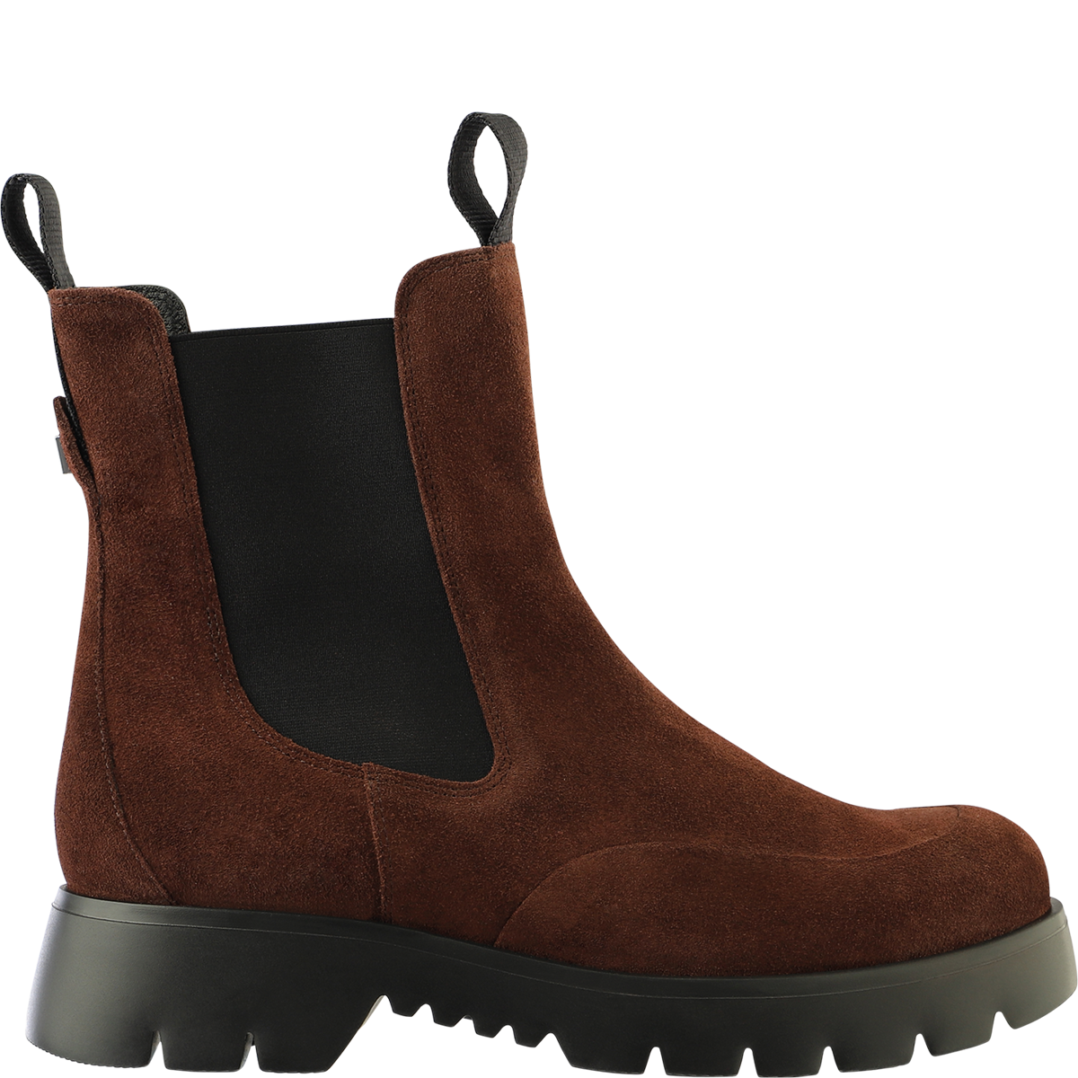 Högl Chelsea-style suede ankle boots with emphasised soles Brown