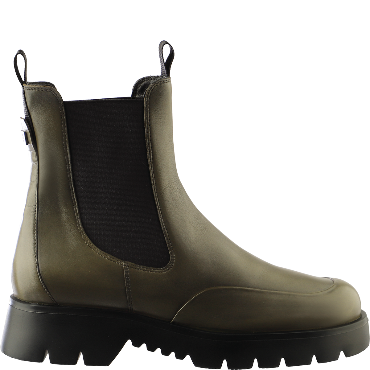 Högl Chelsea Boots aus softem Glattleder mit profilierter Sohle Grün