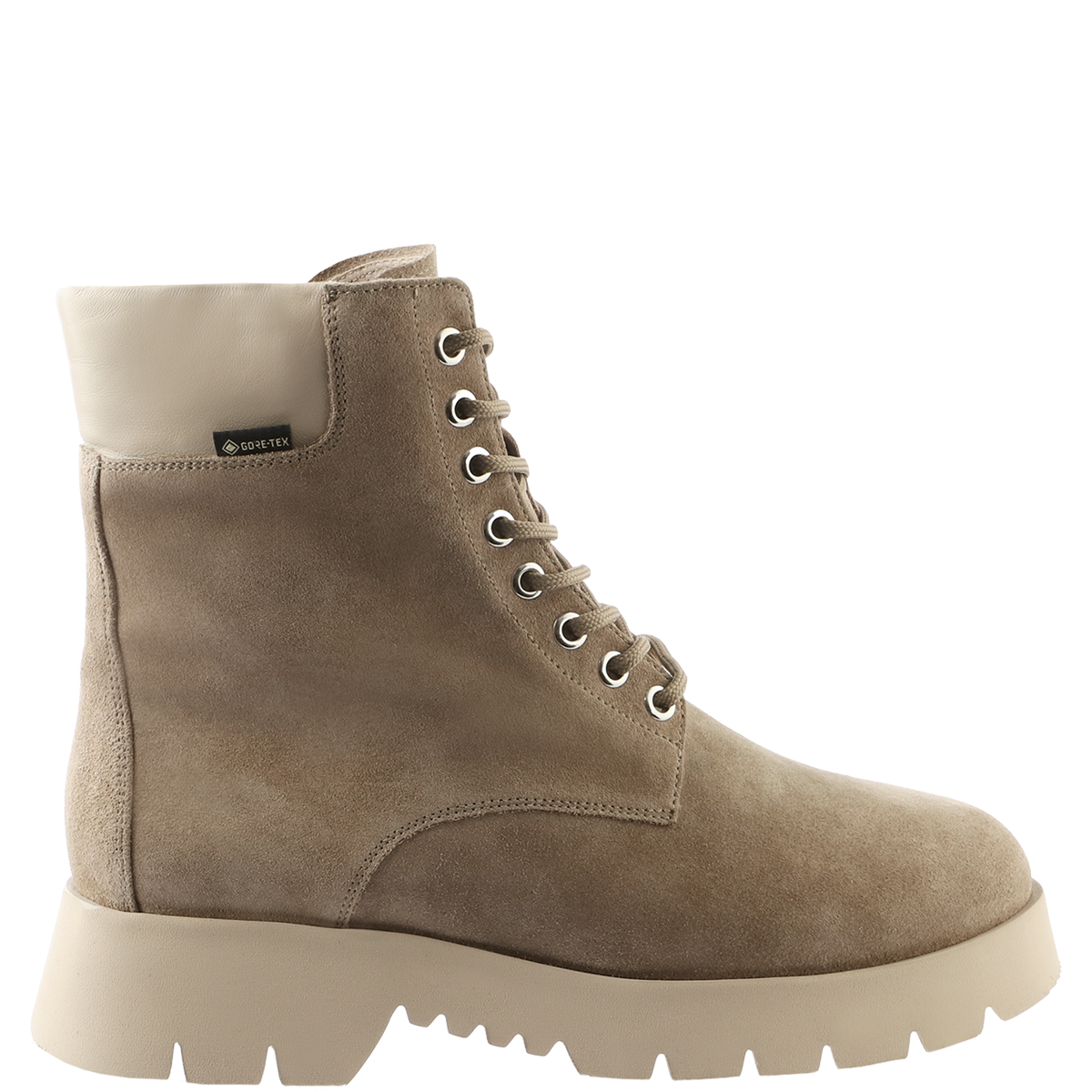 Högl Stiefelette aus Veloursleder mit Gore-Tex Membran Beige