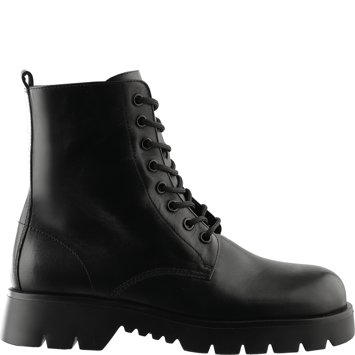Högl Smooth leather ankle boots with emphasised soles – made in Europe Black