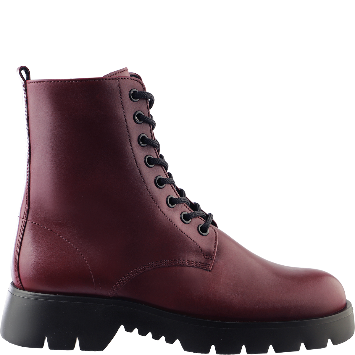 Högl Glattleder-Stiefelette mit betonter Sohle – made in Europe Rot