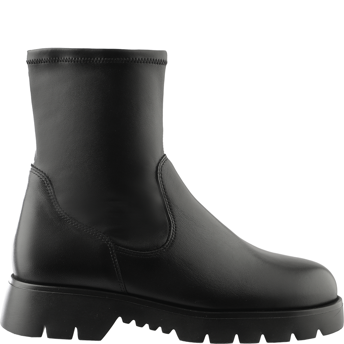 Högl Schwarze Stiefelette aus hochwertigem Materialmix mit flexiblem Memory Foam Schwarz