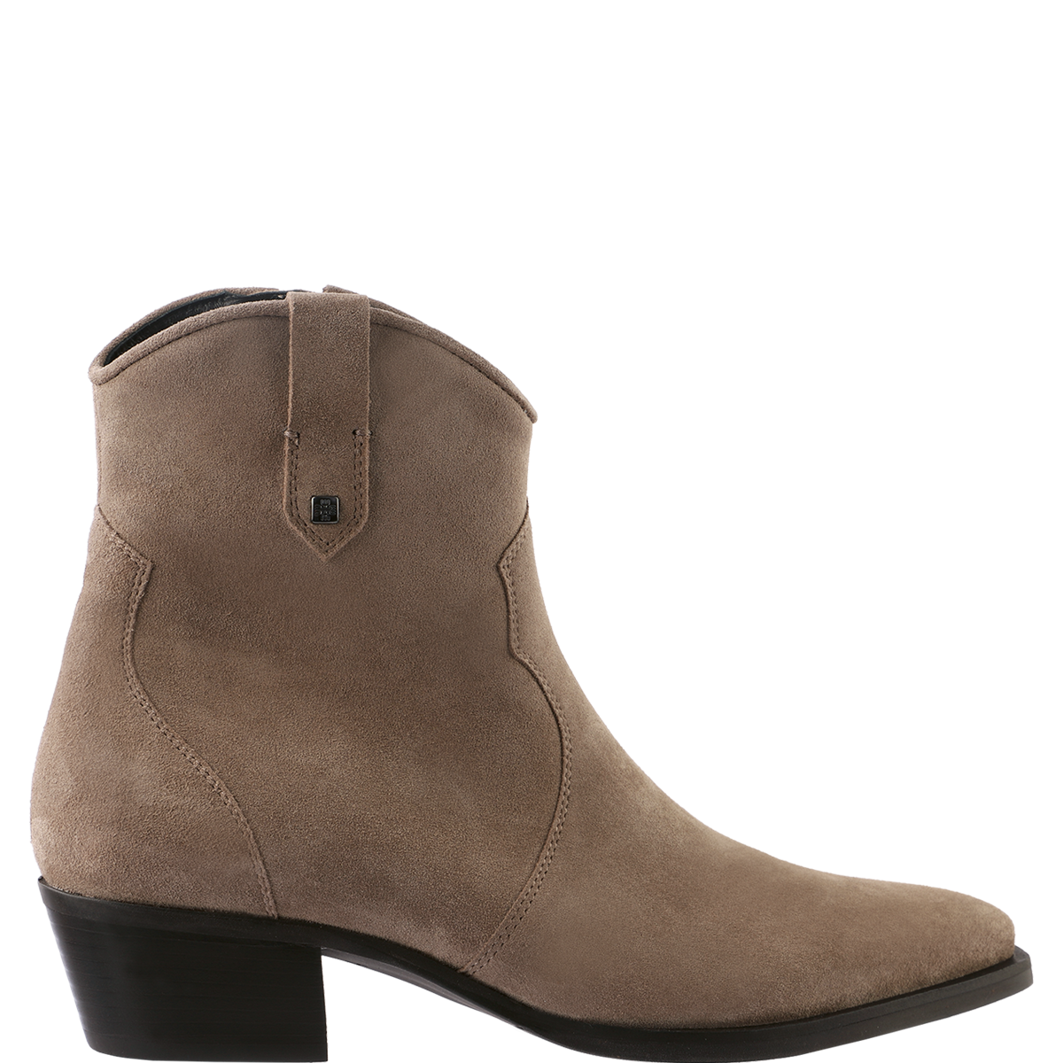 Högl Cowboy-Stiefeletten aus Veloursleder Beige