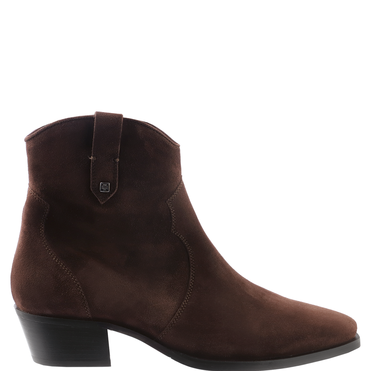 Högl Cowboy-Stiefeletten aus Veloursleder Braun