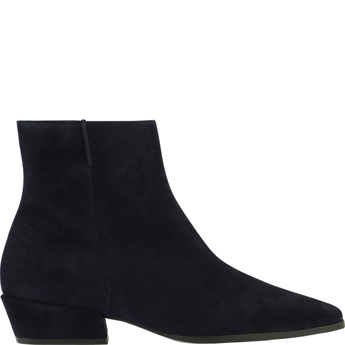 Högl Spitze Damen-Stiefelette mit Blockabsatz Blau