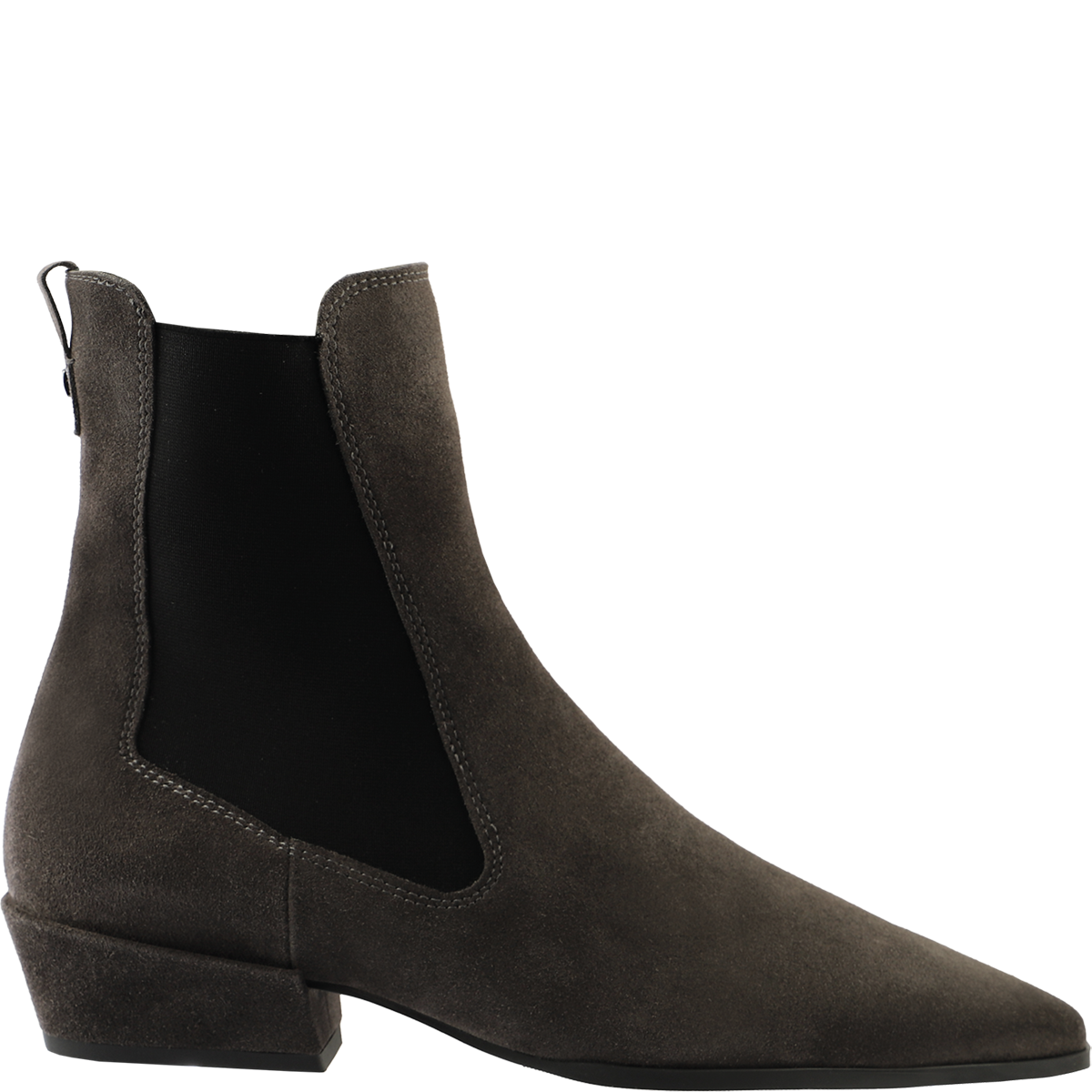 Högl Veloursleder-Stiefelette in modern interpretiertem Western-Style Grau