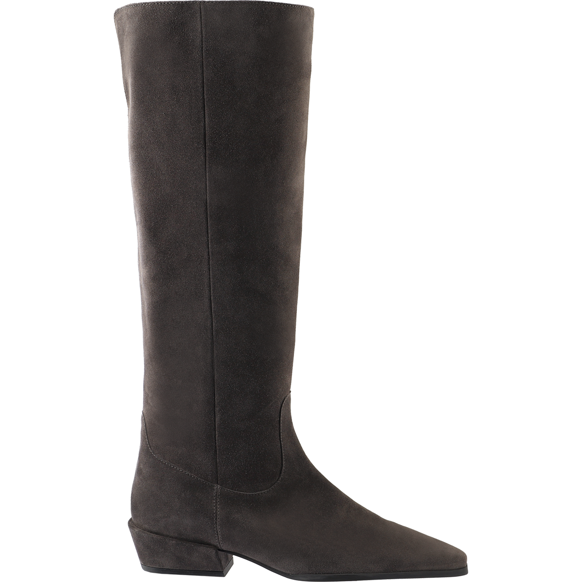 Högl Reduzierte Cowboy-Style Boots aus Veloursleder Grau