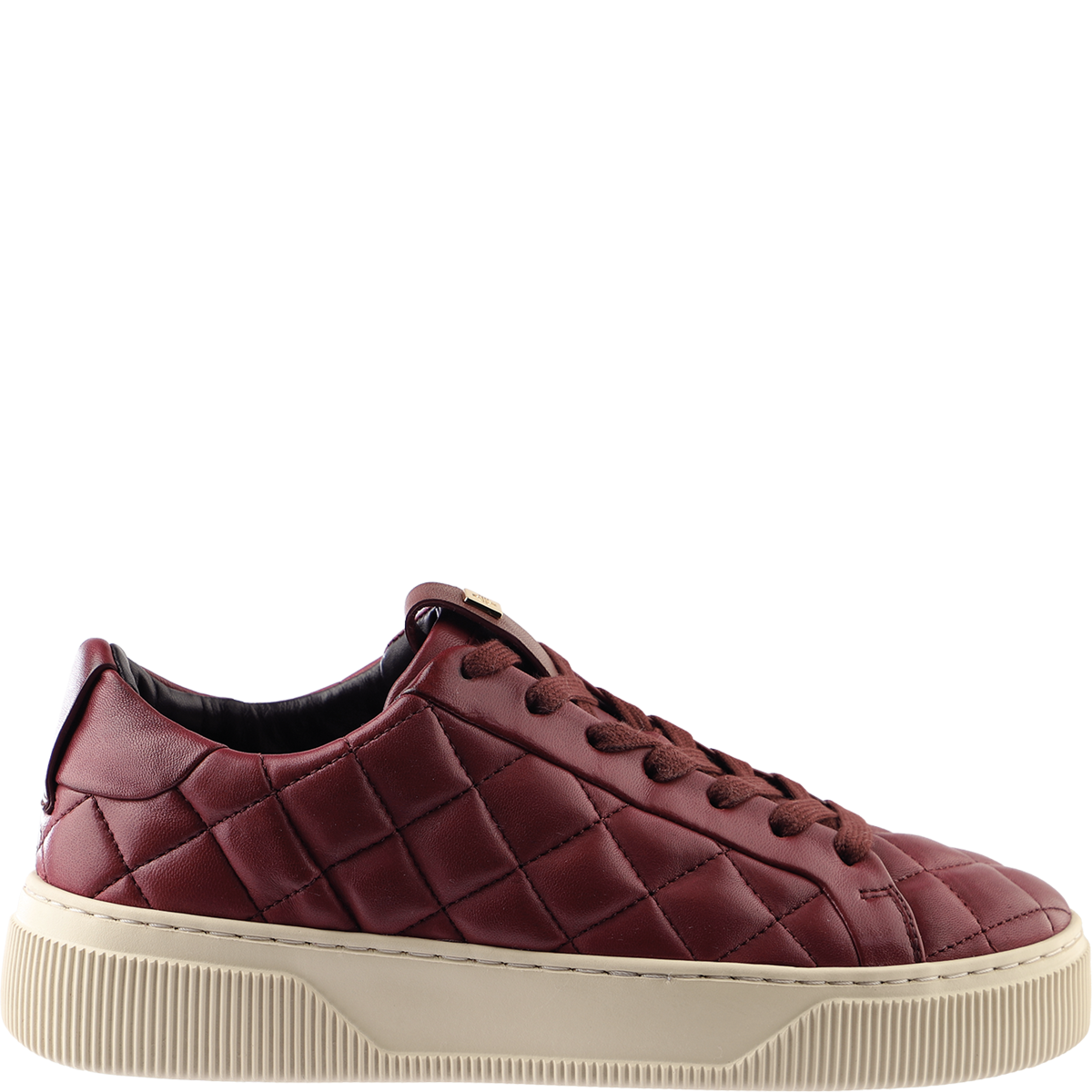 Högl Gepaddeter Sneaker aus softem Leder in zeitgemäßer Stepp-Optik Rot