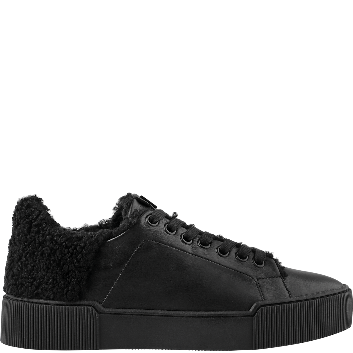 Högl Sustainably produced trainers with soft teddy lining insert Black