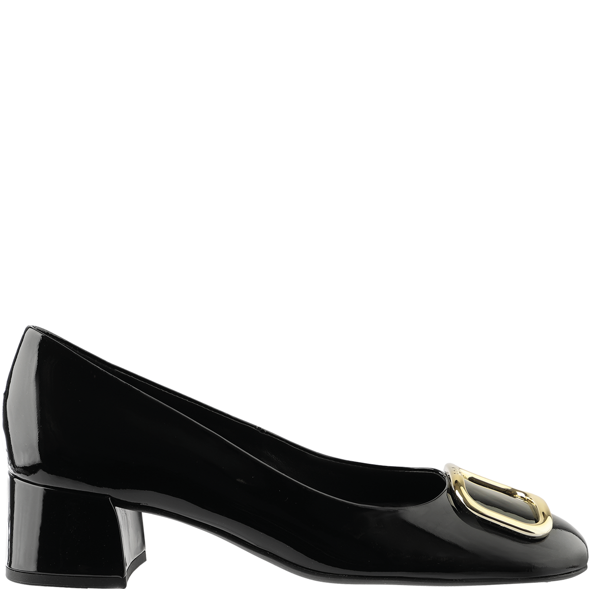 Högl Classic women’s pumps in patent leather with modern square toe Black