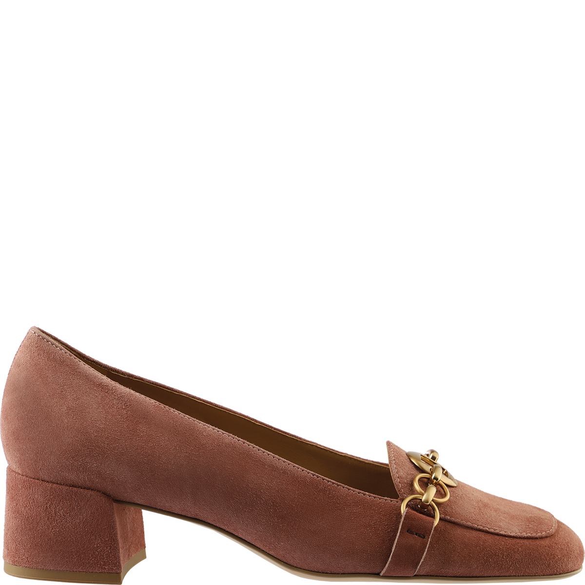 Högl Feminine pumps with a subtle vintage look and decorative chain elements Pink